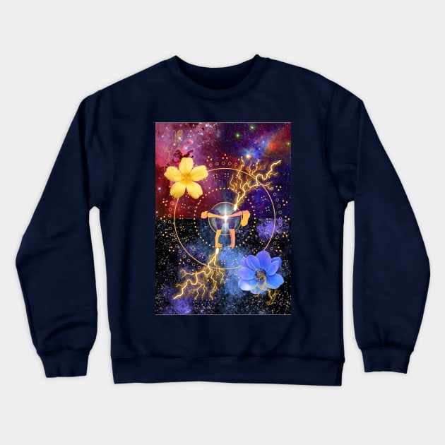 Manifesting art - a power couple Crewneck Sweatshirt by ManifestYDream